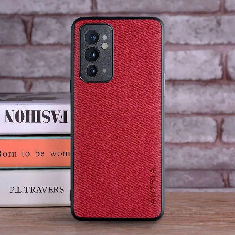 Чехол для Oneplus 9RT 9R, чехол, роскошный текстильный кожаный чехол, мягкий ТПУ, жесткий чехол для телефона для oneplus 9rt, чехол Funda