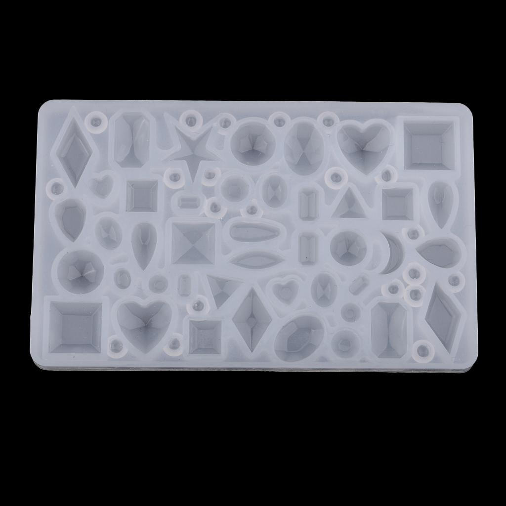 Силиконовые DIY Подвески-Кабошоны с Камушками, Шармы для Изготовления Украшений из Смолы, Принадлежности