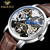 AILANG Watch Мужские автоматические механические часы Автоматические полые водонепроницаемые мужские часы