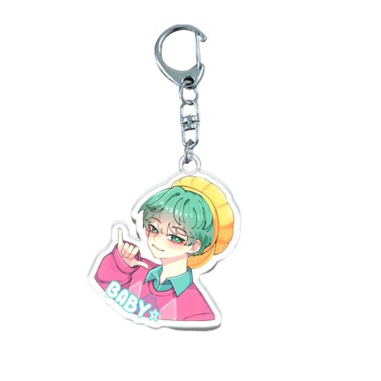 Брелок Охотники на ведьм Yousheng Богатая детализация персонажей Легкий портативный брелок Яркий цвет Аниме девушка Шарм Держатель для ключей