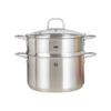 Zwilling Супница из нержавеющей стали Nova Plus 24 см с пароваркой