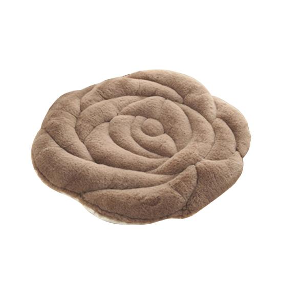 Подушка для сиденья сохраняет тепло, утолщенная супермягкая противоскользящая гранула, защита бедер, круглая форма розы, плюшевый стул, подушка с татами, товары для дома