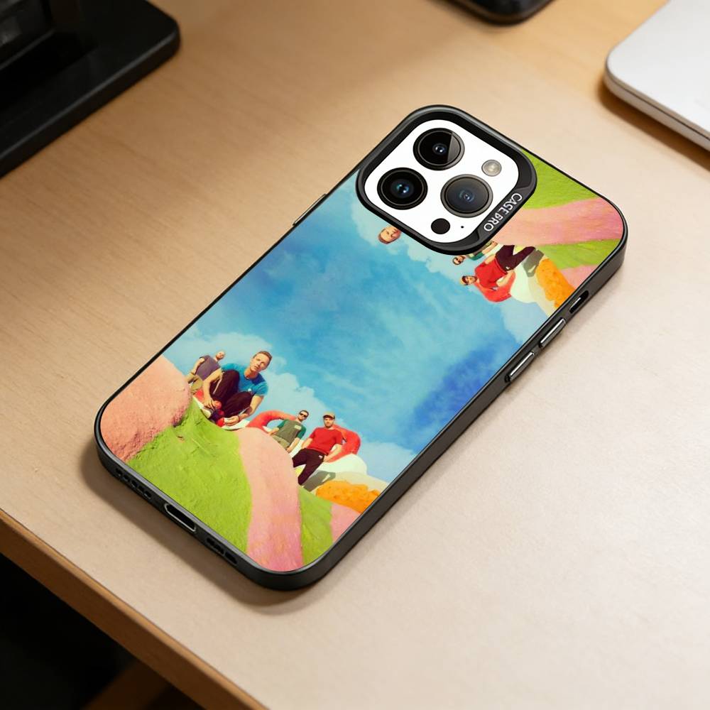 Band C-Coldplay  Phone Case For iPhone 17,16,15,14,13,12,11 Plus,Pro Max,XS,Colorful Silver Black Cover