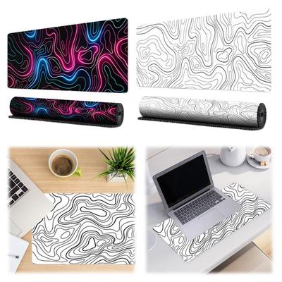 Коврик для мыши Gamer White Contour Lines XL HD Custom New Mouse Natural Mousepad Mats Office Rubber X3M0