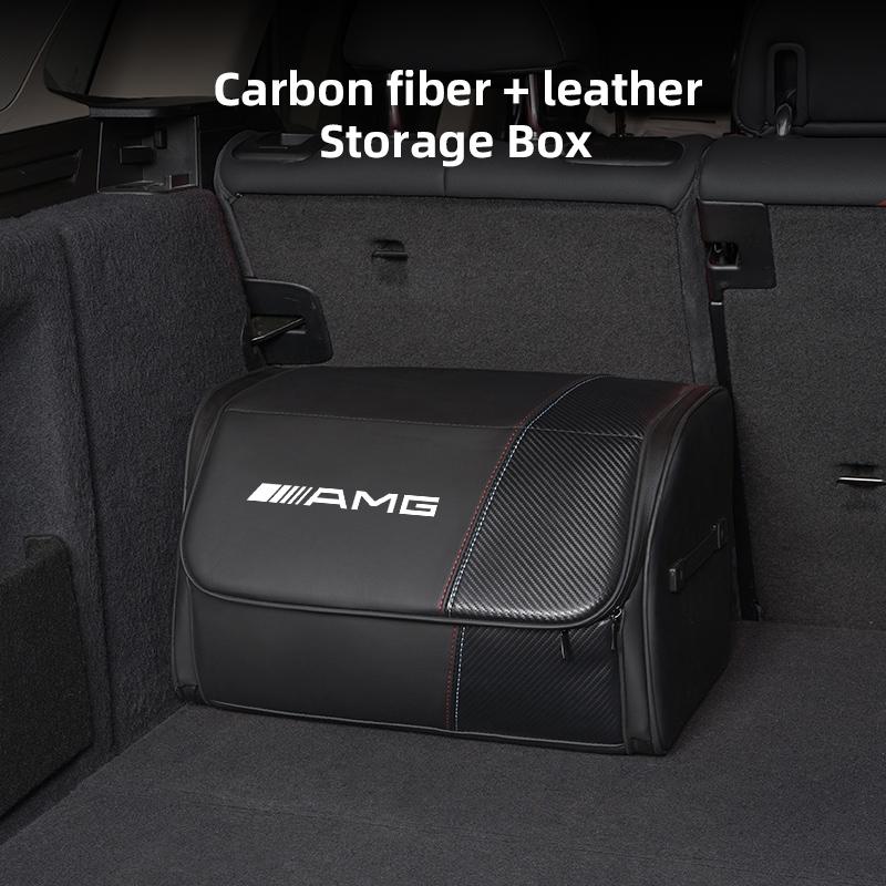 TFHM4 Car Trunk Organizer Box For Mercedes Benz AMG A B C E G CLA W211 W203 W204 Large Capacity Folding Stowing Tidying Storage Bag