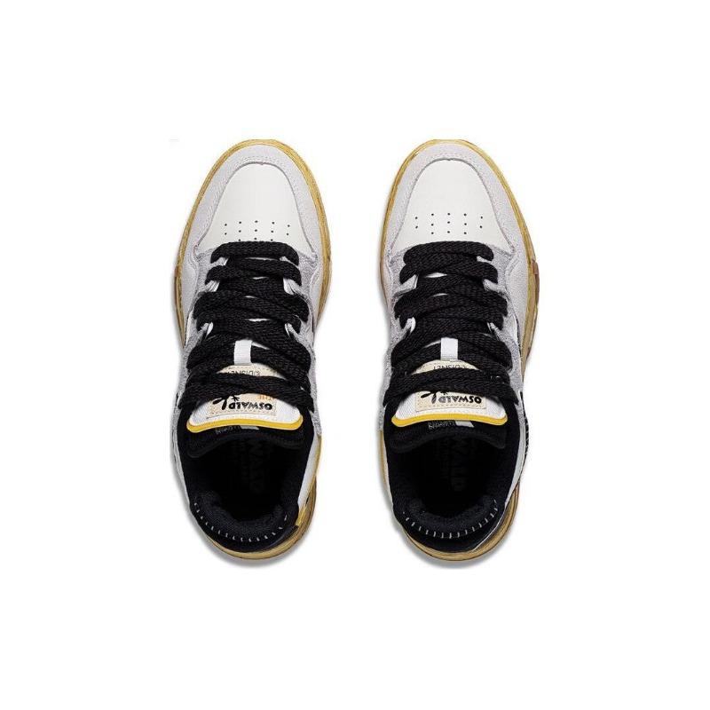 Disney x LiNing Weiwu Pro OSWALD Women Low Top Skate Shoes White Black AECT018-1