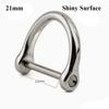 Stainless Steel Bracelet Buckle Shackle Fob Solid Carabiner D Bow Staples Key Ring Keychain Hook Screw Joint Connector Tools