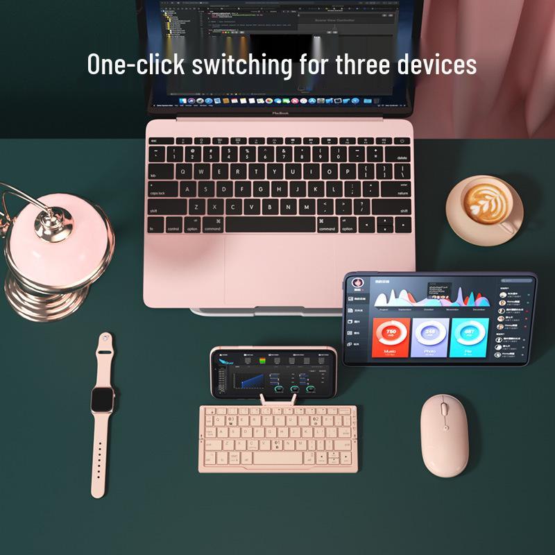 BOW Hangshi HB199 Портативная складная Bluetooth-клавиатура для планшетов и Android-телефонов