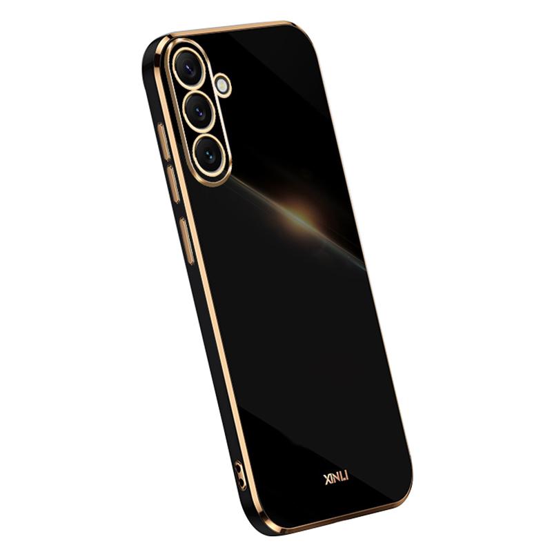 Защитная задняя крышка XINLI для Samsung Galaxy A54 5G, Электрооцинкованный ТПУ, Устойчивый к царапинам чехол для телефона