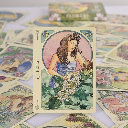 Карты Таро, прочные, яркие, полностью английская версия, игровые карты для семейной вечеринки, подарки для цветов Oracle