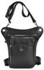 Motorcycle Leg Leg Holster Shoulder PU Bag, Pouch, Bag, Bag, Outdoor, Leather, Water-Repellent (Black)
