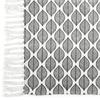 [A2287] - Cotton Rug 'Boho' Black White - 80x50 Cm