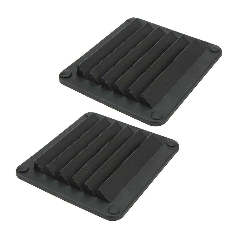 2pcs 141*125mm Ventilation Opening Black Ventilation Side Wall  Side Wall Installation