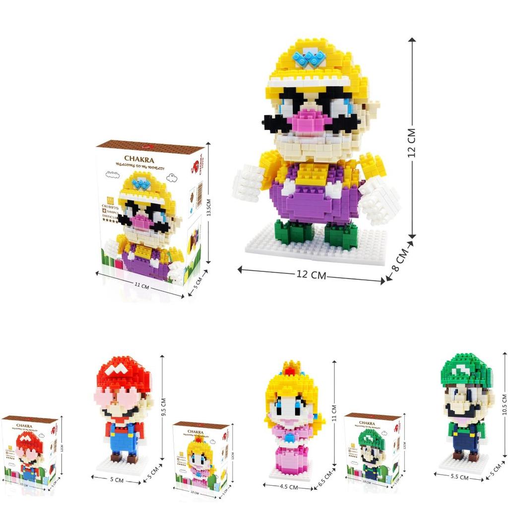 Super Mario Bros Plastic Puzzle Toy For Kids Educational Building Blocks Gift