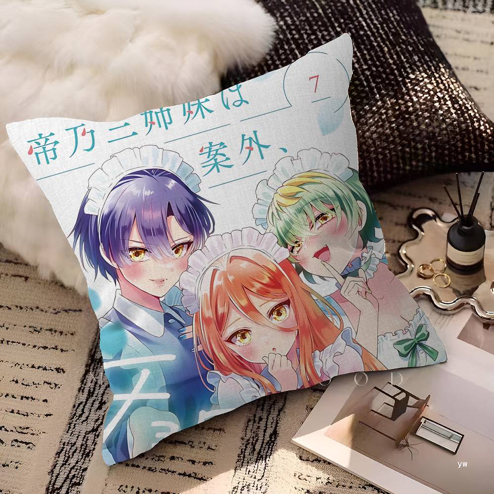 Popular Dealing With Mikadono Sisters Is A Breeze Pillowcases Home Bedding Decorative Pillow Cover Wedding Super Soft Pillow