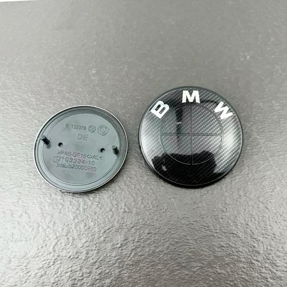 For BMW X4 BMW Car Front Hood Emblem & Rear Badge Logo 2pcs Set 74mm 82mm Compatible with E87 E30 E46 E28 E34 E39 E60 F02 F18 F35 G20 G03 G