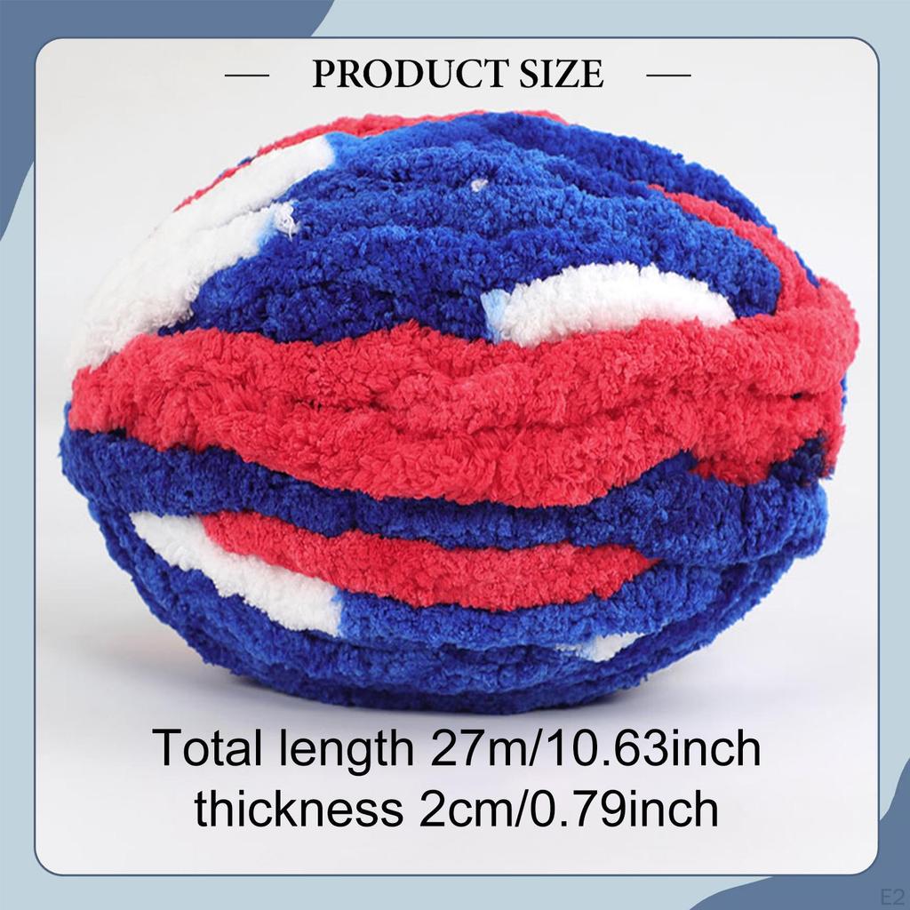 Thick And Bulky 27m Yarn, Decorative Voluminous for Crocheting, Sweaters, Cushions, Blankets,
