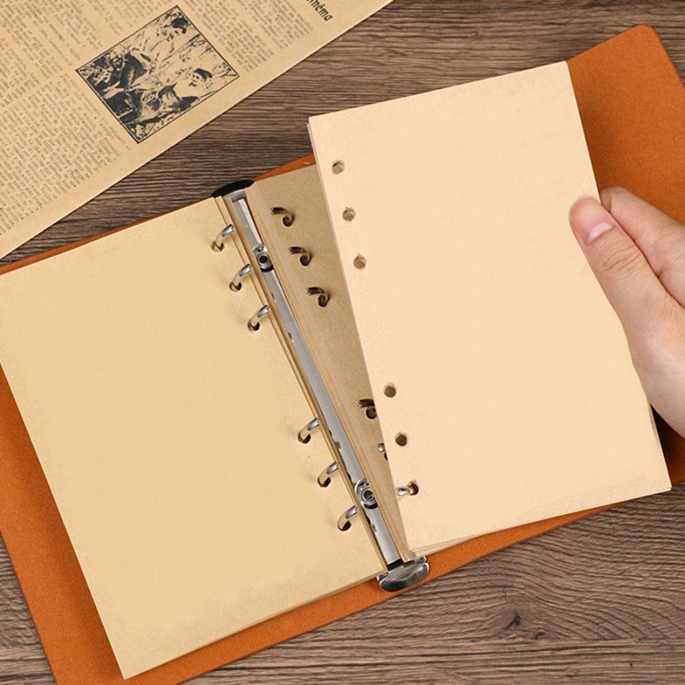 A6 Travelers Vintage Notebook PU Leather Retro Spiral Notebook Writing Supplies  Journal Diary