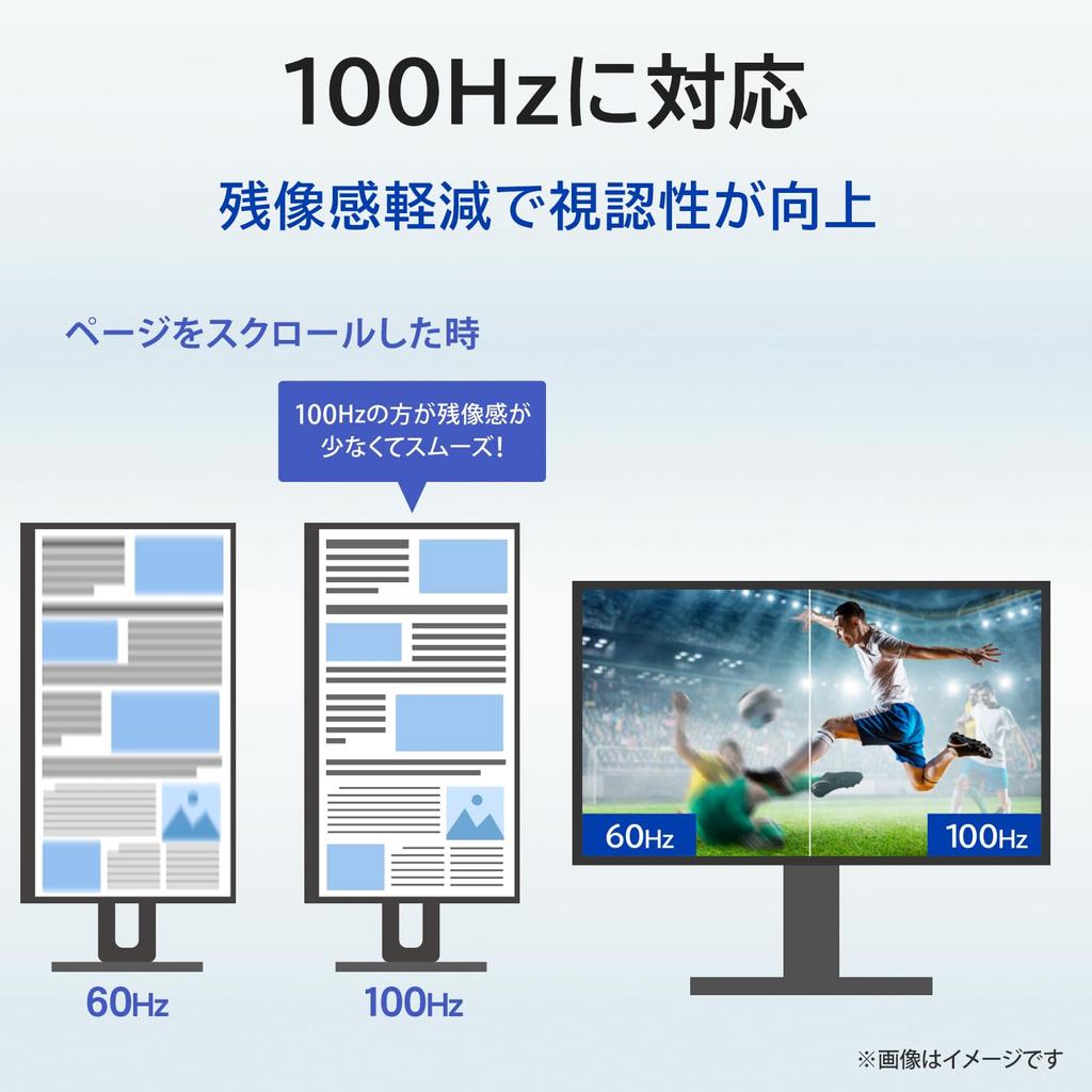 Монитор IODATA дюймов 100 Гц Full HD ADS Панель Черный x 3 года 23.8 (HDMI 2/DisplayPort/Регулировка высоты/Вертикальное/Горизонтальное вращение/VESA