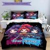 3PC Custom Name Fantasy Heroes Adventure Bedding Set Duvet Cover Closure Includes 1 Duvet Cover & 2 Pillowcases for Bedroom