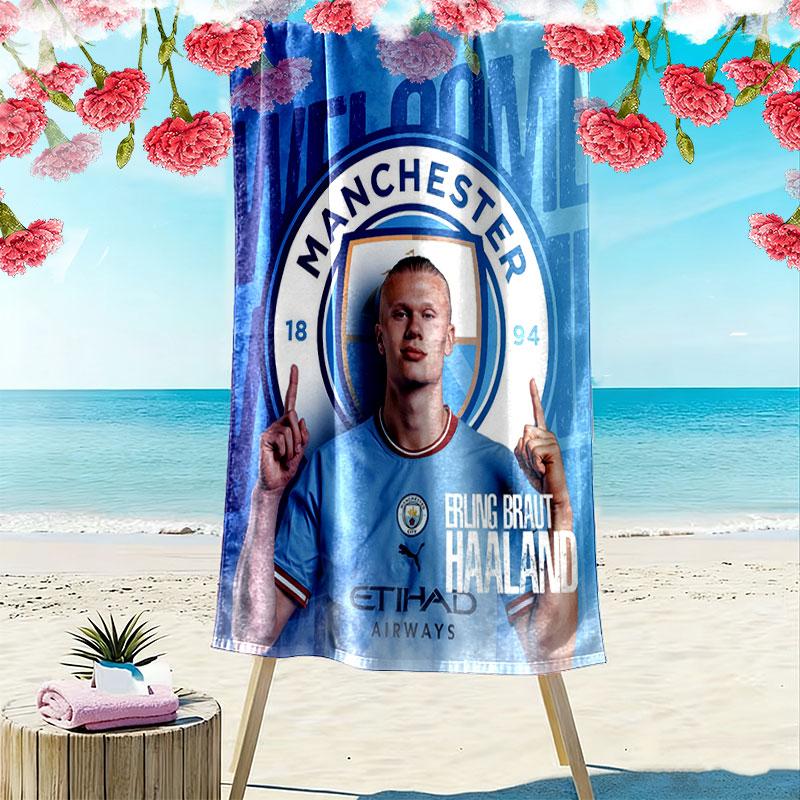 Erling Haaland Vibes Beach Towel, Large Soft Quick Dry Towel for Beach Camping Swimming