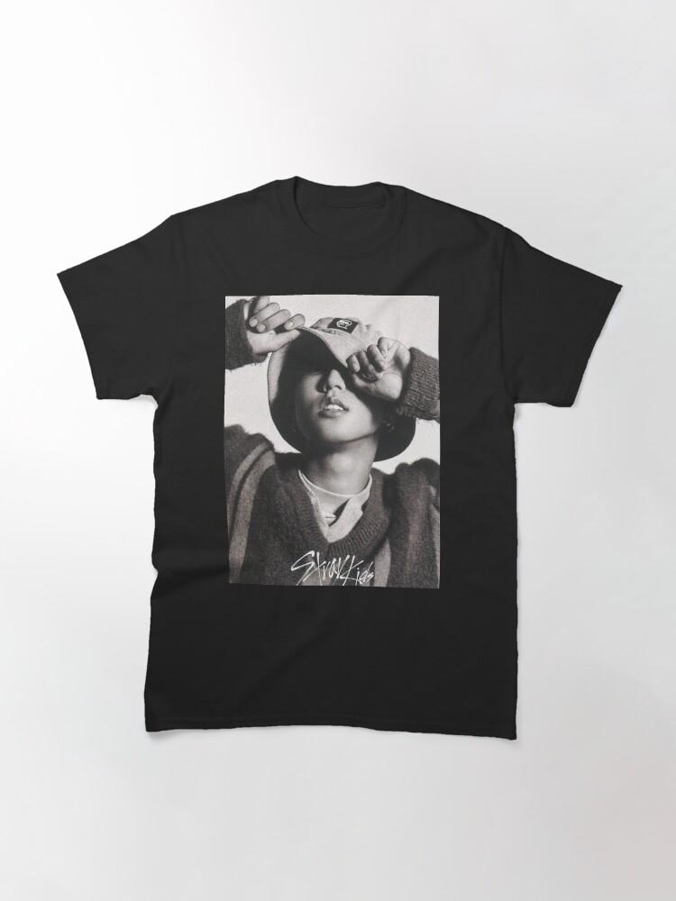Han Black and White hot photoshoot sexy Stray Kids members poster skz kpop Classic T-Shirt
