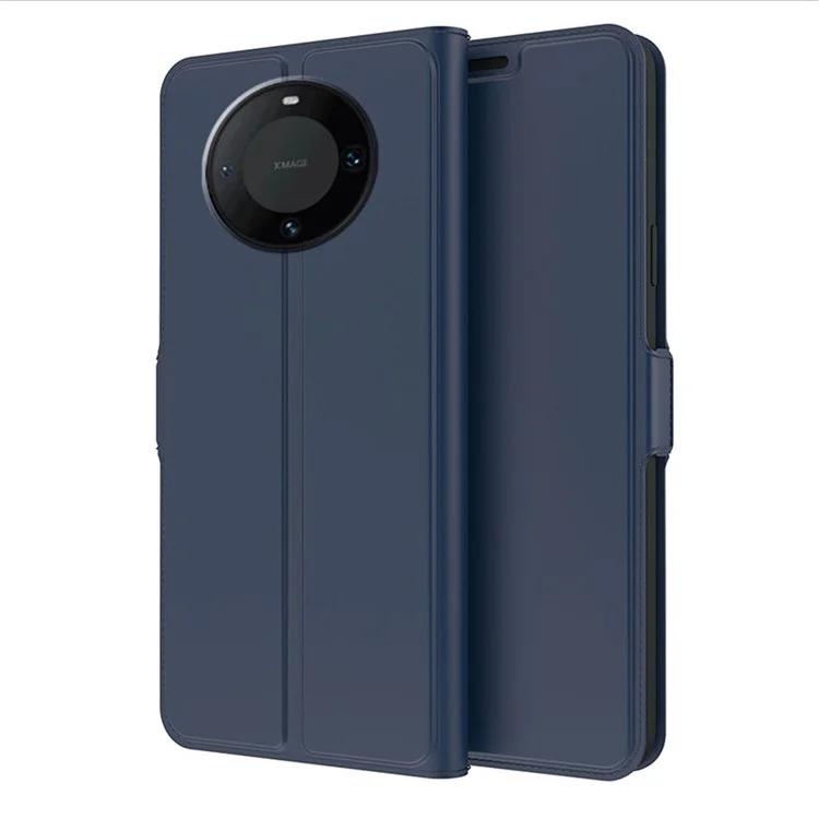 For Huawei Mate 60 Drop-proof PU Leather Adjustable Stand Cover Card Holder Phone Case