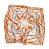 European and American fashion chain thin small square scarf retro silk scarf herringbone pattern headscarf imitation velvet shawl scarf scarf women