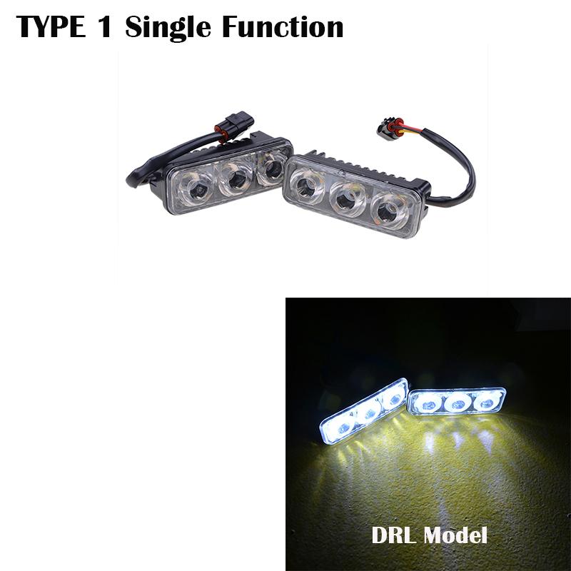 SMD светодиодные DRL противотуманные фары бамперные лампы дневные ходовые огни водонепроницаемый дизайн аксессуары для автомобильного освещения 2 шт. постоянного тока 12 В 9 Вт