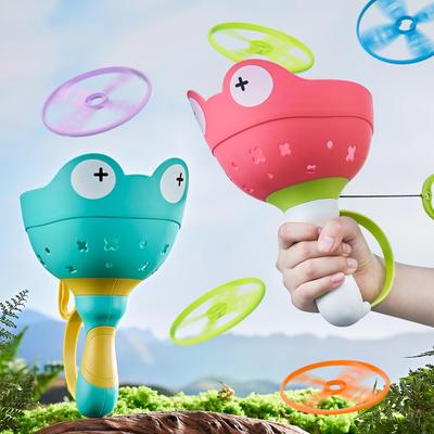 MAVEKID Игрушка летающий диск для игр на открытом воздухе Детский пусковой аппарат Летающая тарелка Летающая игрушка Товары для игр на открытом воздухе для начальной школы Товары для игр в парке Игры в кемпинге Игры в помещении