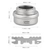 Lixada Портативная мини-титановая спиртовая плита с крышкой, подставка для крестовой плиты, стойка для кемпинга, пешего туризма