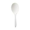 Akebono Sangyo Rice Paddle, White, 21cm, Blister Case, Made In Japan, Commercial Use, Spoon-Shaped for Fluffy Rice Spoons, Double-Embossed Finish, Flo