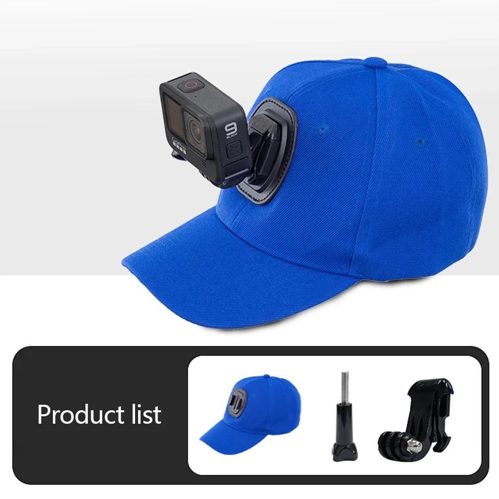 Бейсболка с креплением для экшн-камеры Крепление для Gopro Hero 12 11 10 9 8 7 6 5 4 3 insta360 x3 x2 Eken SJCAM DJI