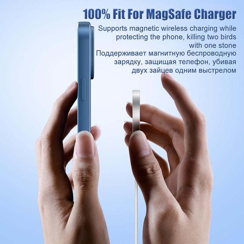 Оригинальный чехол Magsafe Magnetic для iPhone 15 14 13 12 11 Pro Max 8 Plus Жидкий силиконовый чехол XR X XS Беспроводной зарядный чехол