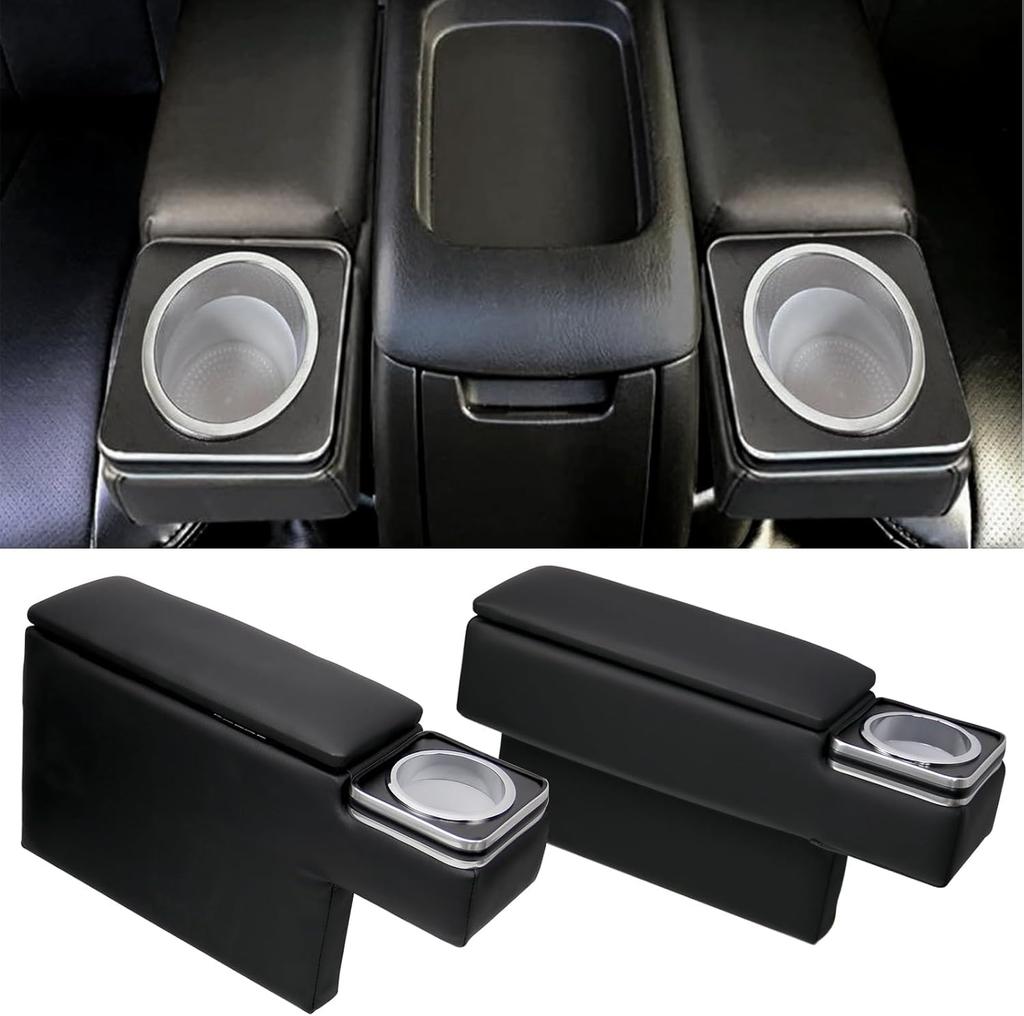 LAIEN Armrest Console Box for Toyota Ace PU Leather Storage Box with Drop Set of 2 Hiace/Regius (200 Series, Wide, Standard, 1st-8th Generation,