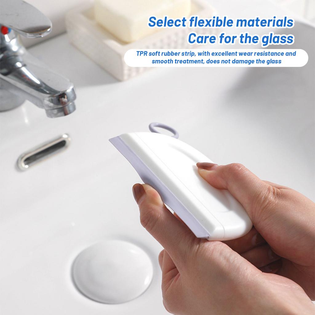 Бытовой скребок-швабра для мытья стекол в ванной комнате, силиконовый инструмент для чистки, многофункциональный скребок для ванной комнаты