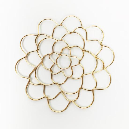 3 Pcs Stainless Steel Flower Grid 4/5/6 Inch Floral Arranging Tool Reusable Wire Flower Frog Grid for Easy Flower Arrangement