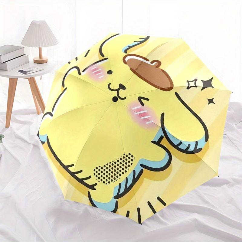 1pc Cute Yellow Cat with BeretUmbrella with Plastic Handle,Suitable for All Seasons Home Travel Outdoor UmbrellaSanlio143