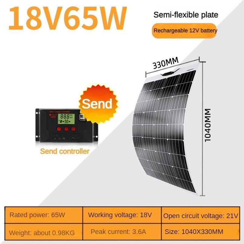 Новая гибкая солнечная панель 18 В бытовой фотоэлектрический модуль монокристаллическая солнечная панель система генерации электроэнергии