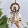 Crystal Stone Dreamcatcher Car Pendant Retro Car Hanging Ornament Car Interior Decoration