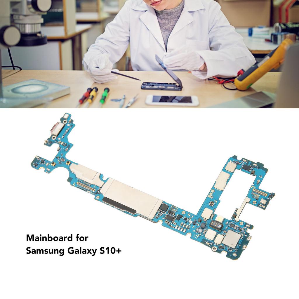 128GB Motherboard Unlocked Cellphone Mainboard Logic Board Plate for Galaxy S10+