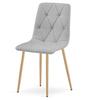 LIBRA chair - light gray fabric / wood color legs x 3