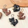 Мода ПУ Кожа Кот Брелок Милый Животный Брелок Женский Шарм для Сумки Подвеска для Сумки Украшение Подарки для Девочек