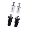 2 Set Toilet Seat Screws Bolts Bath Fixtures Quick Release Hardware DIY Attachments