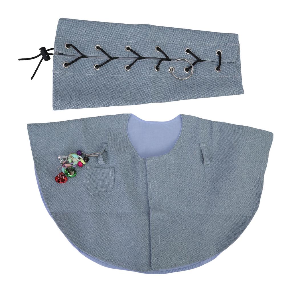 Parrot Antiscratch Shoulder Protector Arm Guard Set for Multifunctional Diaper Shawl with Adjustable Size for Bird Fun