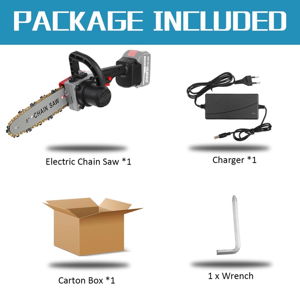 288VF 22980 мАч Бесщеточная электрическая бензопила 8 дюймов Беспроводной садовый электроинструмент для лесозаготовок Деревянные инструменты Перезаряжаемые для батареи Makita