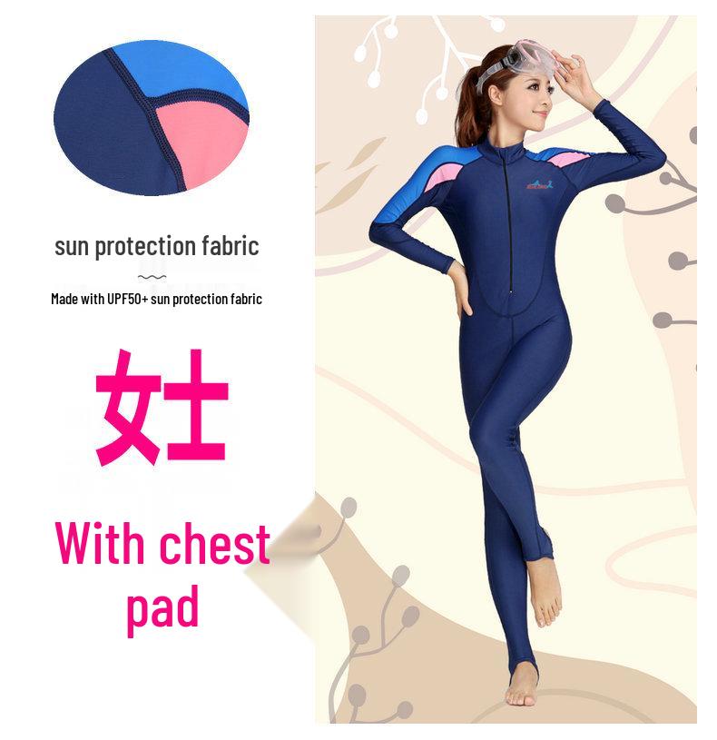Unisex Adult Full Body Long Sleeve Swimsuit: Quick-Dry, Breathable, Sun-Protective for Surfing, Snorkeling, and Diving.