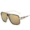 Luxury Women Sunglasses with Mirrored Lenses for Women Retro Vintage Square Designer Shades
