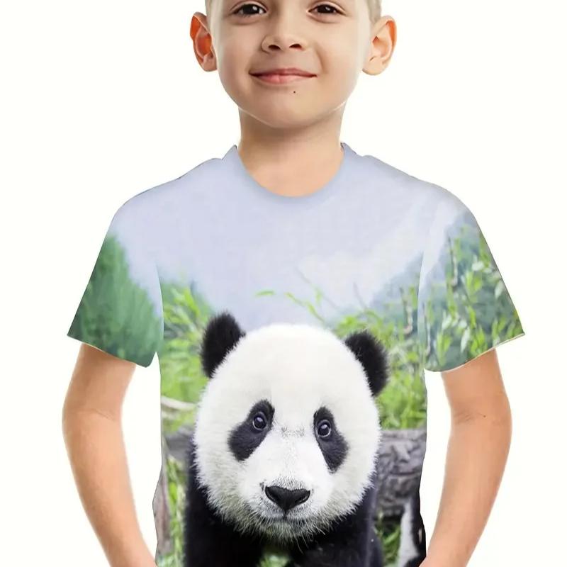 Ретро 3D принт повседневная детская одежда топ футболка футболка животные дети мальчик аниме футболки с коротким рукавом