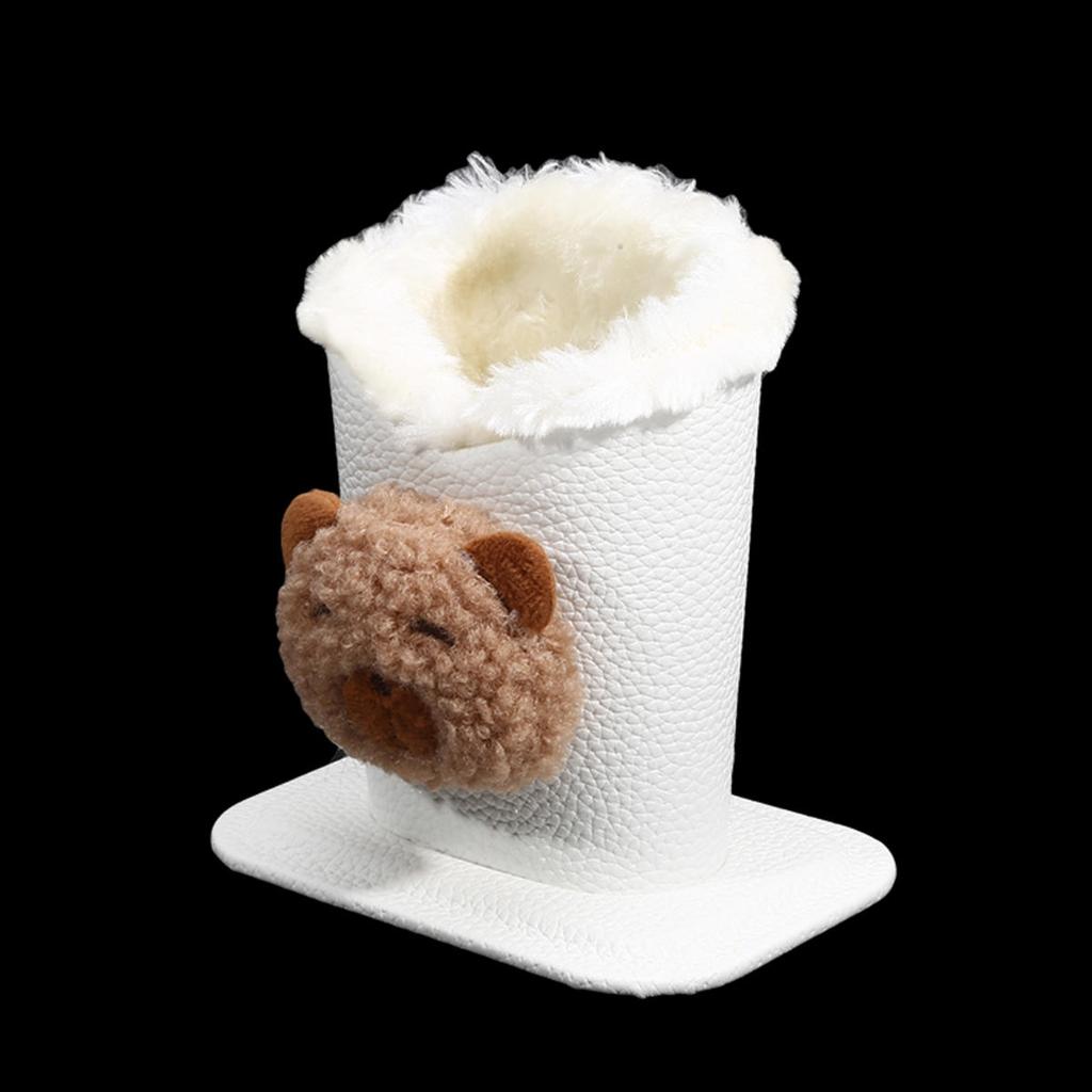 1 шт. Милый плюшевый держатель для очков с подкладкой, органайзер для хранения очков против царапин, современный прочный мультяшный держатель для ручек для офиса, прикроватной тумбочки